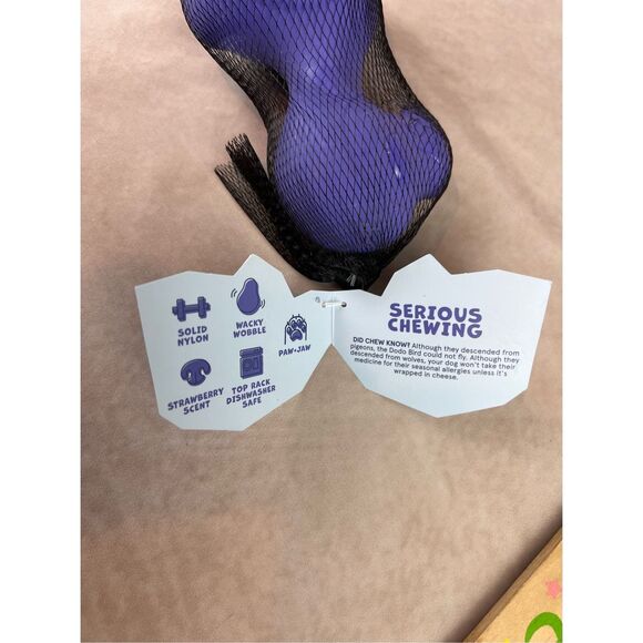 Bark Box Super Chewer DoDo Bird Bert Toy NWT Size Large - Picture 4 of 4